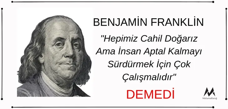 2809 23851 - Benjamin Franklin Sözleri