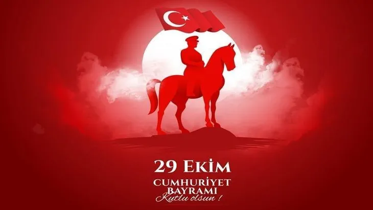 3018 9566 - Cumhuriyet Bayramı Resimli Mesajları