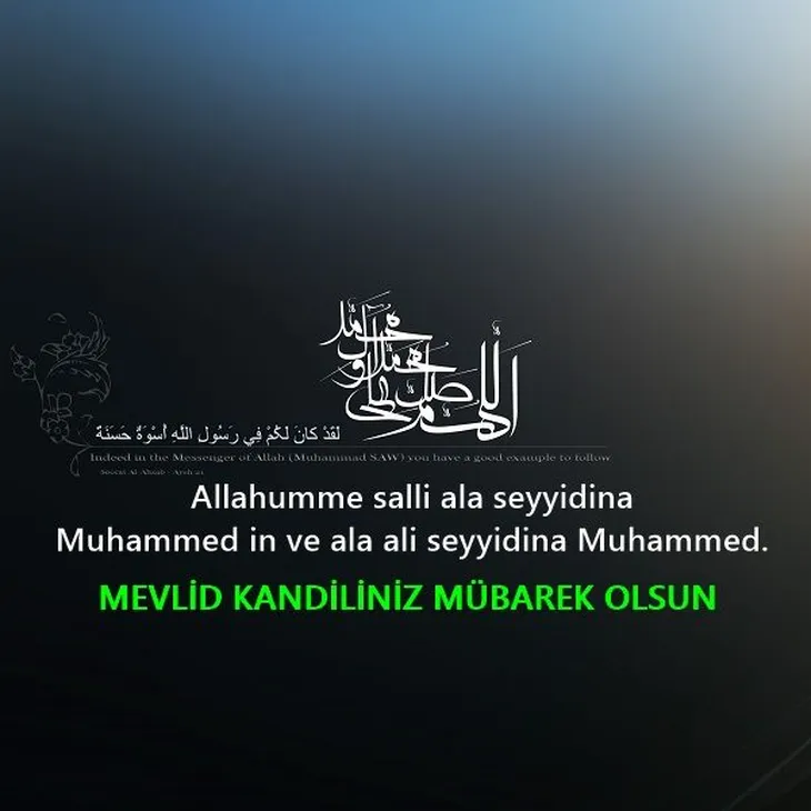 3315 15899 - Türk Bayraklı Kandil Mesajı