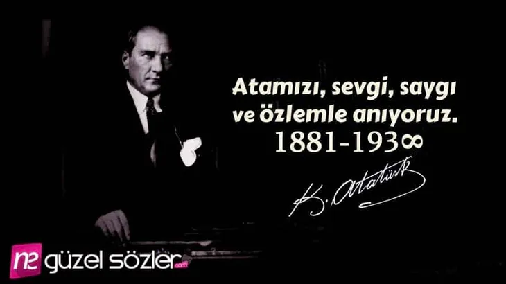 5293 1092 - Atatürk Ile Ilgili Sözler Kısa