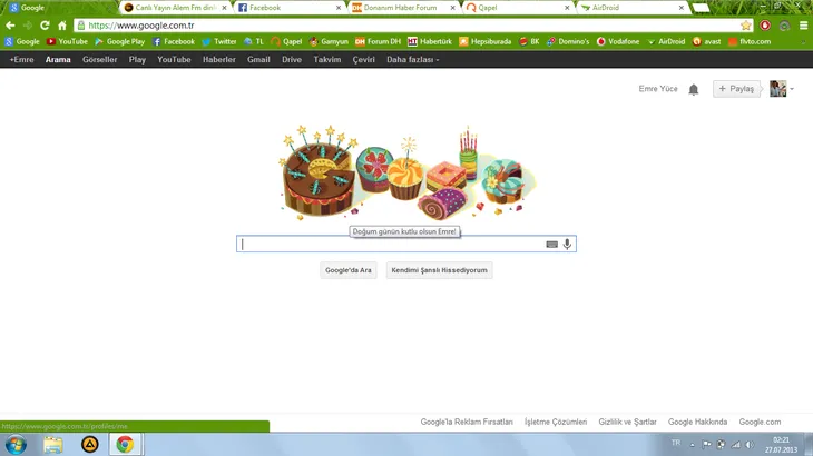5601 102004 - Google Doğum Günü