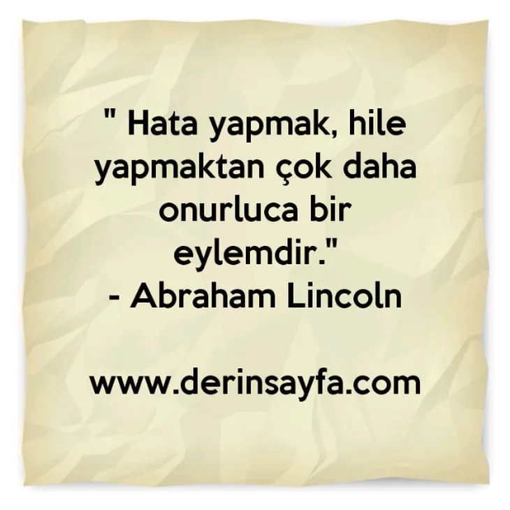 6053 82950 - Abraham Lincoln Sözleri