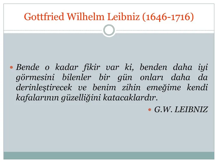 6201 4882 - Leibniz Sözleri