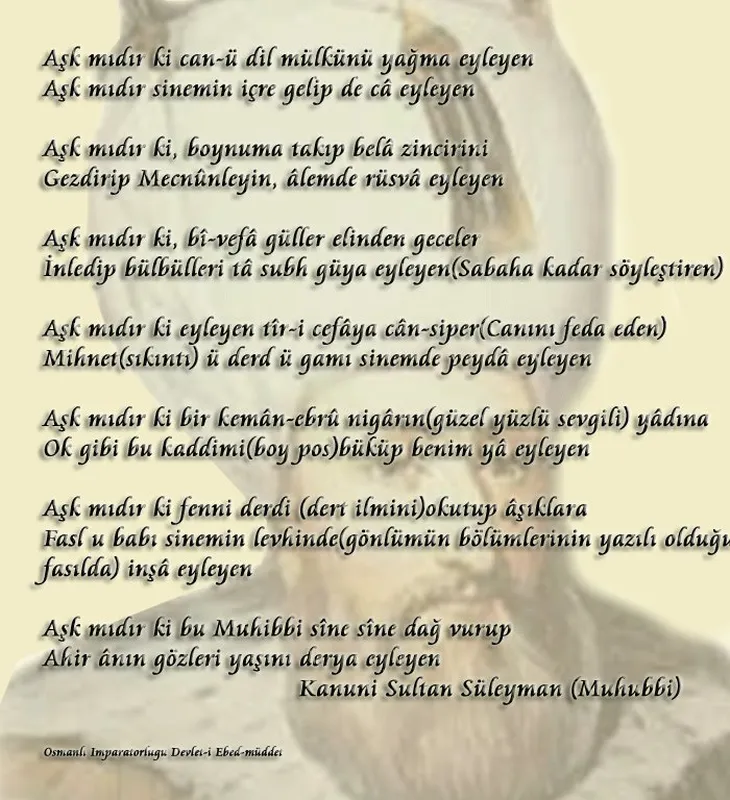 6257 105912 - Kanuni Sultan Süleyman Aşk Sözleri