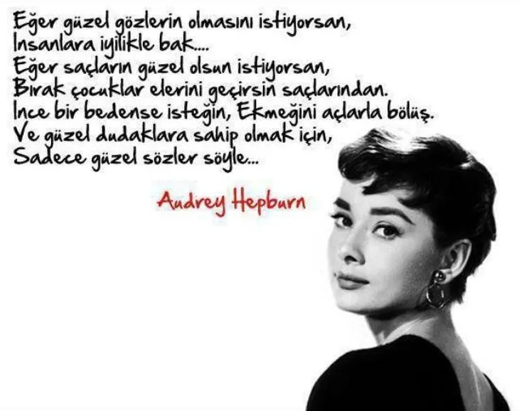 6807 33581 - Audrey Hepburn Sözleri