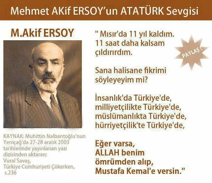 6868 7939 - Mehmet Akif Ersoy Güzel Sözler