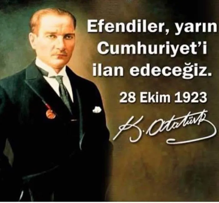 9351 92561 - Cumhuriyet Bayram Mesajları Resimli